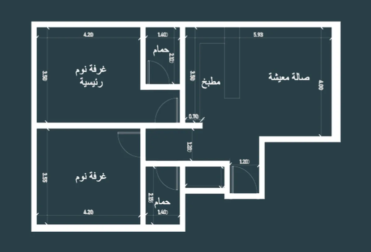 2 Bedroom Apartment 76msq