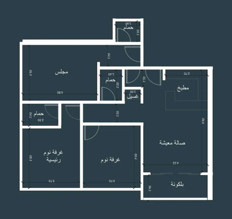 3 Bed Room Street Facing Apartment 1115msq