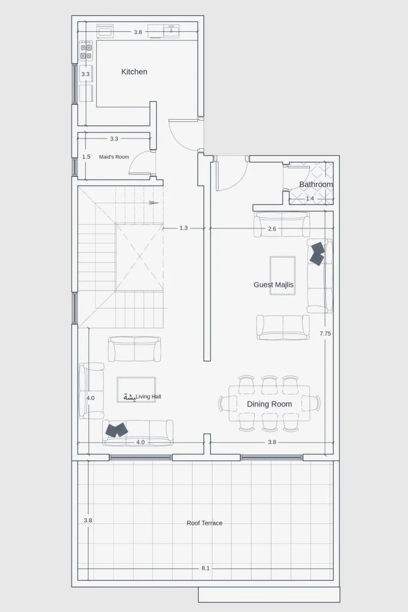 Front Facing Terrace Apartment