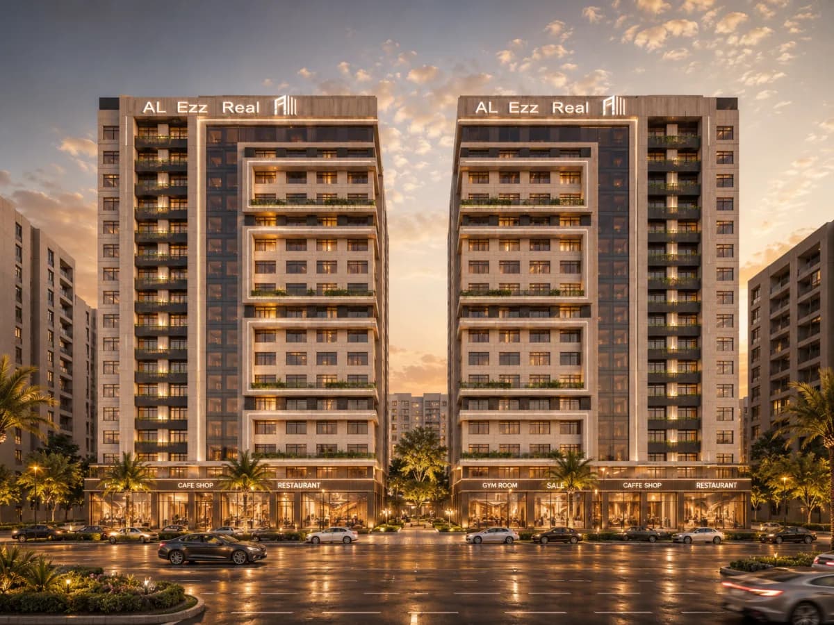 Al Ezz Project (101) Twin Towers Front Elevation