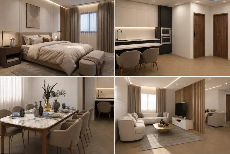 Interior Residential Layouts & Living Spaces